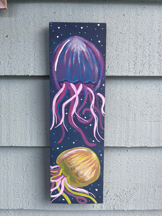 Painted Plank - Jelly Fish