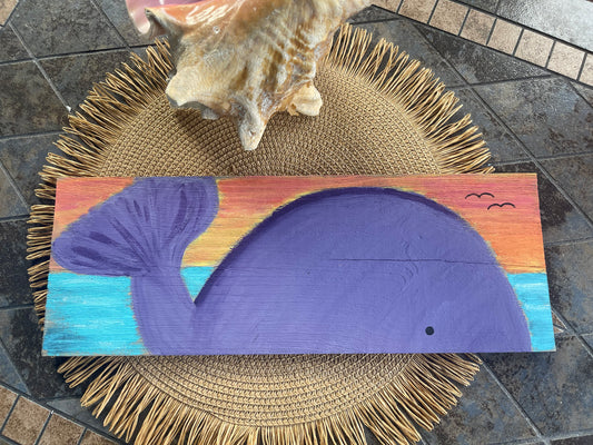 Painted Plank - Whale "Selfie"