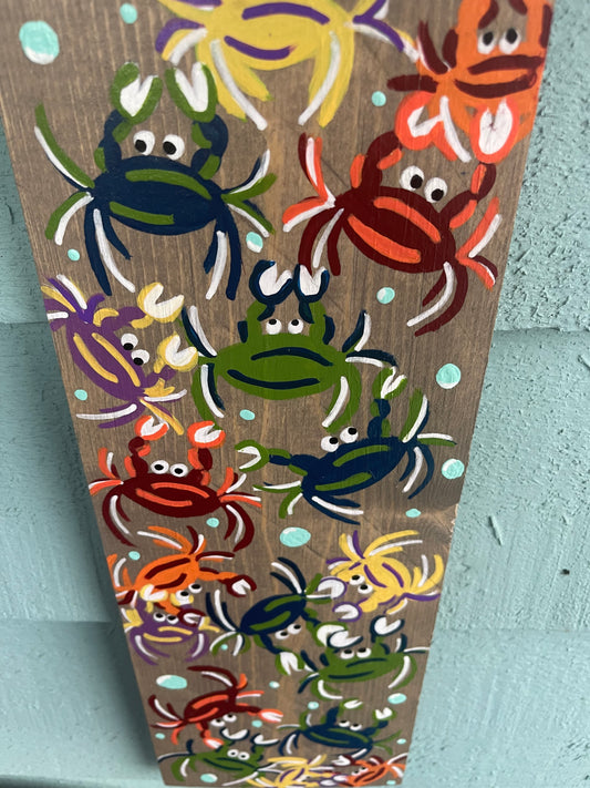 Painted Plank - "Crabz" ~ Special Order Only